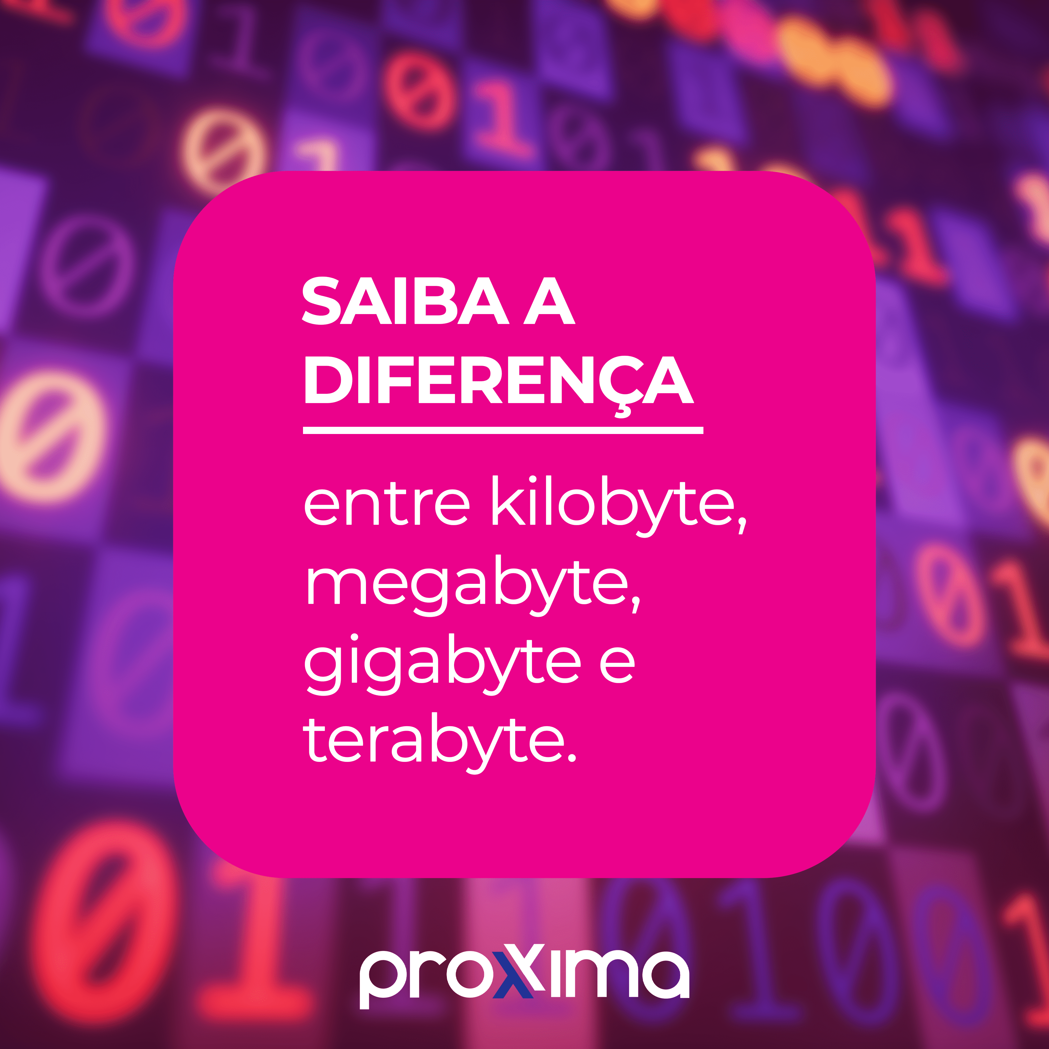 Saiba a diferença entre kilobyte, megabyte, gigabyte e terabyte